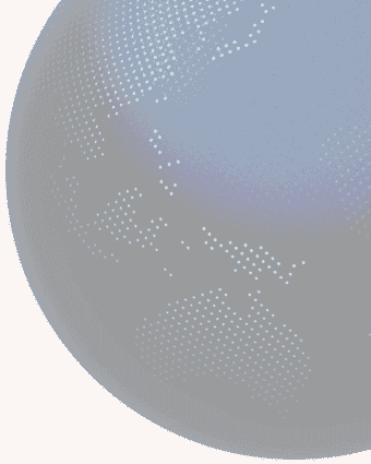 Earth globe representing our global reach